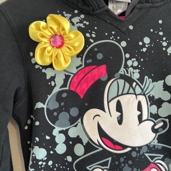Disney Parks Authentic Original Long Sleeve Mini Mouse  Hoodie Sweatshirt  Small - Picture 2 of 6